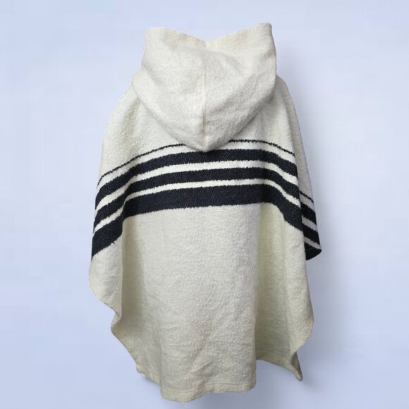 Aritzia Golden By TNA Wool Blend Hooded Cape Poncho - Size Small/Medium - Picture 4 of 9